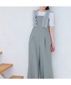 【フェルゥ/Feroux】の【洗える】フリルショルダー サロペット ライトグレー系|ID: prp329100004554361 ipo3291000000033214218