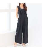 【フェルゥ/Feroux】の【洗える】フリルショルダー サロペット ブラック系|ID: prp329100004554361 ipo3291000000033214219