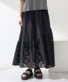 【アースミュージックアンドエコロジー/earth music&ecology】の透かし花柄フレアスカート 人気、トレンドファッション・服の通販 founy(ファニー) ファッション Fashion レディースファッション Fashion for Women スカート Skirts Aライン・フレアスカート A-Line & Flared Skirts おすすめ Recommended / Our Picks カットソー Cut and Sewn Top セットアップ Set-Up, Coordinated Outfit フレア Flare, Flared ポケット Pocket, Pocket Detail 夏 Summer 春 Spring S/S・春夏 SS, Spring/Summer, Warm Season 透かし Cut-Out, Lacework thumbnail Black|ID: prp329100004554364 ipo3291000000033535461