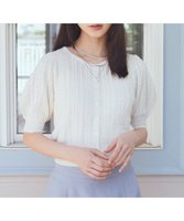 【アースミュージックアンドエコロジー/earth music&ecology】の透かしケーブルパフスリニットカーディガン 人気、トレンドファッション・服の通販 founy(ファニー) ファッション Fashion レディースファッション Ladies' Fashion Online トップス・カットソー Tops/Tshirt ニット Knit Tops カーディガン Cardigans おすすめ Recommend カーディガン Cardigan コンパクト Compact スリーブ Sleeve フェミニン Feminine フォルム Form ポケット Pocket 夏 Summer 春 Spring S/S・春夏 Ss・Spring/Summer 透かし Watermark |ID:prp329100004554368