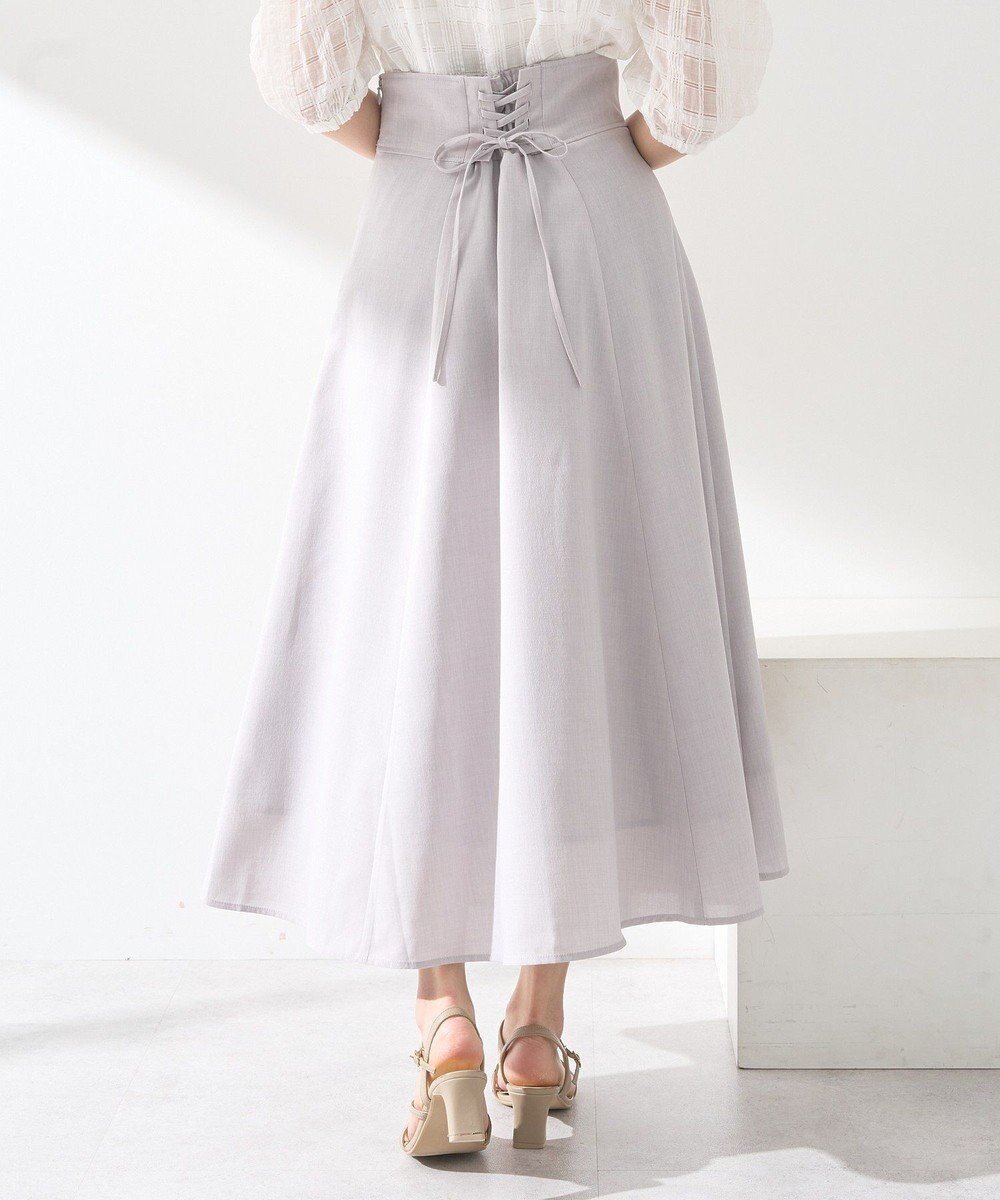 【アースミュージックアンドエコロジー/earth music&ecology】のシアーバックレースアップフレアスカート 人気、トレンドファッション・服の通販 founy(ファニー) 　ファッション　Fashion　レディースファッション　Fashion for Women　スカート　Skirts　Aライン・フレアスカート　A-Line & Flared Skirts　おすすめ　Recommended / Our Picks　シアー　Sheer, See-Through　フレア　Flare, Flared　ポケット　Pocket, Pocket Detail　エレガント 上品　Elegant　夏　Summer　春　Spring　S/S・春夏　SS, Spring/Summer, Warm Season　 other-1|ID: prp329100004554374 ipo3291000000032188918