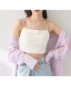 【アースミュージックアンドエコロジー/earth music&ecology】のアシメショルダーショートキャミソール Off White|ID: prp329100004554377 ipo3291000000032727962