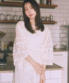 【アースミュージックアンドエコロジー/earth music&ecology】のクロシェ風プルオーバー Ivory|ID: prp329100004554395 ipo3291000000033535556