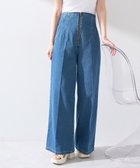 【アースミュージックアンドエコロジー/earth music&ecology】のフロントZIPバックレースアップデニム 人気、トレンドファッション・服の通販 founy(ファニー) ファッション Fashion レディースファッション Fashion for Women パンツ Pants & Trousers デニムパンツ・ジーンズ・美脚デニム Denim Jeans & Pants おすすめ Recommended / Our Picks センター Center, Center Line デニム Denim, Jeans Material フロント Front, Front Design ポケット Pocket, Pocket Detail ワイド Wide, Wide Fit エレガント 上品 Elegant 夏 Summer 春 Spring S/S・春夏 SS, Spring/Summer, Warm Season thumbnail Medium Indigo|ID: prp329100004554404 ipo3291000000033713717