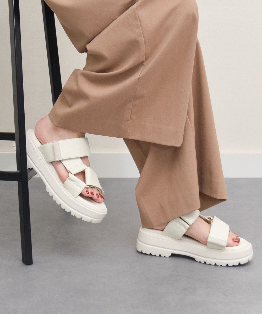 【ブリジット バーキン/Bridget Birkin】の【PARADIS COULEUR】ワイドベルクロアツゾコミュールサンダル インテリア・キッズ・メンズ・レディースファッション・服の通販 founy(ファニー) 　ファッション　Fashion　レディースファッション　WOMEN　クッション　Cushion　サンダル　Sandals　厚底　Platforms　夏　Summer　S/S・春夏　Ss・Spring/Summer　A/W・秋冬　Aw・Autumn/Winter・Fw・Fall-Winter　軽量　Lightweight　オフホワイト|ID: prp329100004554813 ipo3291000000032275921