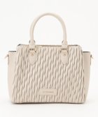 【ラ バガジェリー/LA BAGAGERIE】のランダムプリーツ2WAYハンドバッグ アイボリー|ID: prp329100004555568 ipo3291000000035546424