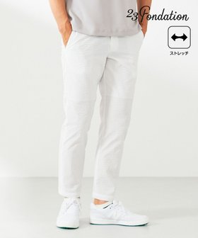 【23区 ゴルフ/23区GOLF / MEN】の【23Fondation/MEN】【ストレッチ】COOLMAX サッカーパンツ 人気、トレンドファッション・服の通販 founy(ファニー) ファッション Fashion メンズファッション Fashion for Men ボトムス Bottoms ゴルフ Golf サッカー Seersucker, Summer Fabric ストライプ Stripe, Striped Pattern ストレッチ Stretch, Stretchy Fabric スポーティ Sporty, Casual Athletic ボトム Bottoms, Lower Wear ポケット Pocket, Pocket Detail 切替 Switching, Contrast Panel 夏 Summer 春 Spring S/S・春夏 SS, Spring/Summer, Warm Season |ID:prp329100004555596