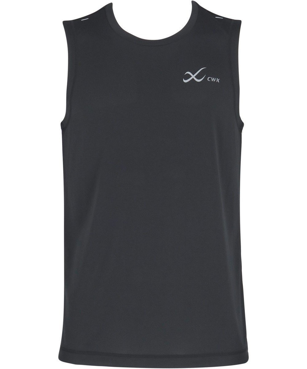 【シーダブリューエックス/CW-X / MEN】の【MEN】 CW-X トップス 【薄軽ランニングシャツ】 ノースリーブ タンクトップ Uネック 吸汗速乾性(本体) メンズ DLO150 /ワコール インテリア・キッズ・メンズ・レディースファッション・服の通販 founy(ファニー) 　ファッション　Fashion　メンズファッション　Fashion for Men　トップス・カットソー　Cut & Sew Tops　メンズシャツ　Shirts　ノースリーブトップス　Sleeveless Tops　タンク　Tank Top, Sleeveless Top　ノースリーブ　Sleeveless, No-Sleeve　プリント　Print, Printed Pattern　メンズ　Men's, Menswear　ランニング　Running, Running Wear, Activewear, Jogging　ブラック|ID: prp329100004555606 ipo3291000000033440231