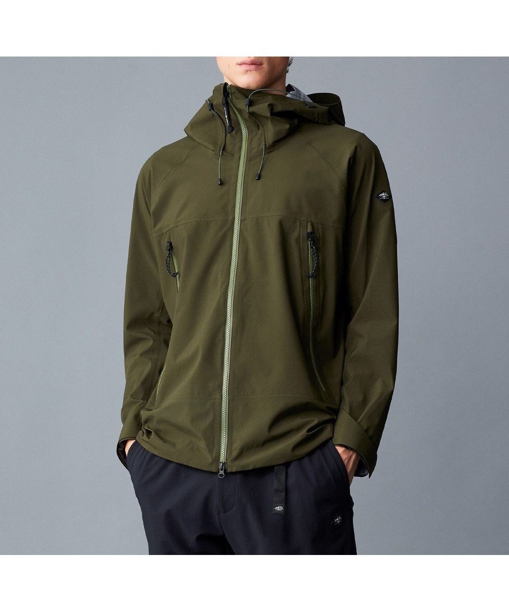 【ジョセフ アブード マウンテン/JOSEPH ABBOUD MOUNTAIN】の【ECO撥水/耐水性/透湿防水素材/ストレッチ/軽量】ボイルドポリエステル3レイヤー マウンテンパーカー インテリア・キッズ・メンズ・レディースファッション・服の通販 founy(ファニー) 　ファッション　Fashion　レディースファッション　Fashion for Women　アウター　Coat / Outerwear Collection　レディースジャケット・軽アウター　Jackets　軽量　Lightweight, Ultra Light　ジャケット　Jacket, Outerwear　ストレッチ　Stretch, Stretchy Fabric　スリーブ　Sleeve, Long Sleeve / Short Sleeve　タフタ　Taffeta, Structured Fabric　パーカー　Hoodie, Parka　フロント　Front, Front Design　ボンディング　Bonding, Bonded Fabric　A/W・秋冬　Autumn/Winter　カーキ系|ID: prp329100004555611 ipo3291000000033681502