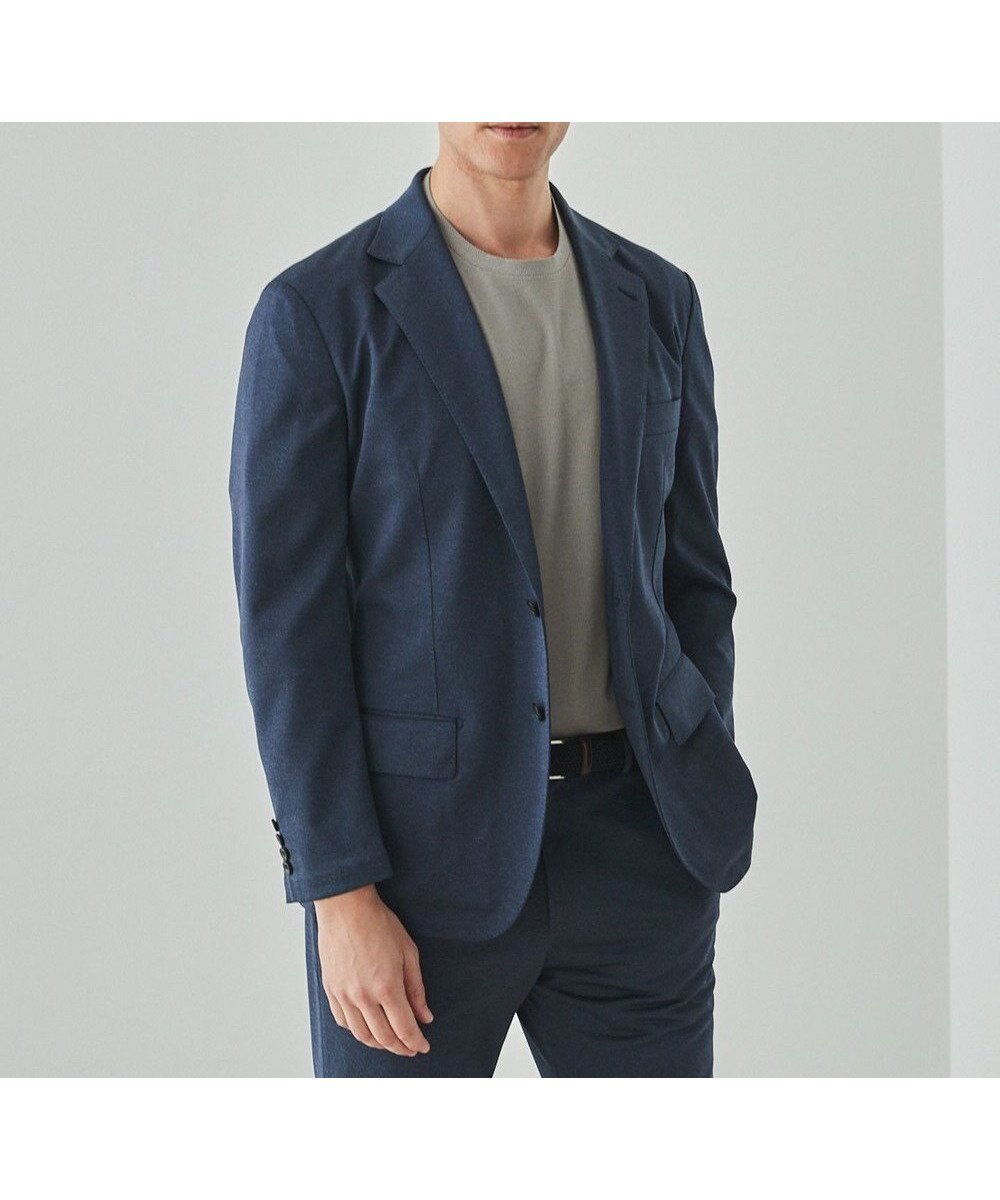 【五大陸/gotairiku / MEN】のセットアップ対応【洗える/ストレッチ/シワになりにくい】ドライジャージー セットアップジャケット インテリア・キッズ・メンズ・レディースファッション・服の通販 founy(ファニー) 　ファッション　Fashion　メンズファッション　Fashion for Men　アウター　Men's Coats Outerwear　テーラードジャケット　Tailored Jackets & Blazers　ウォッシャブル　Machine Washable　春　Spring　洗える　Machine Washable　ジャケット　Jacket, Outerwear　スタイリッシュ　Stylish, Fashionable　ストレッチ　Stretch, Stretchy Fabric　スラックス　Slacks, Dress Pants　スーツ　Suit, Formalwear　セットアップ　Set-Up, Coordinated Outfit　テーパード　Tapered, Tapered Pants　メランジ　Melange, Mixed Yarn　レギュラー　Regular, Standard Fit　S/S・春夏　SS, Spring/Summer, Warm Season　夏　Summer　旅行　Travel　エレガント 上品　Elegant　ビジネス 仕事 通勤　Business / Work / Commuting　ネイビー系8|ID: prp329100004555616 ipo3291000000032733006
