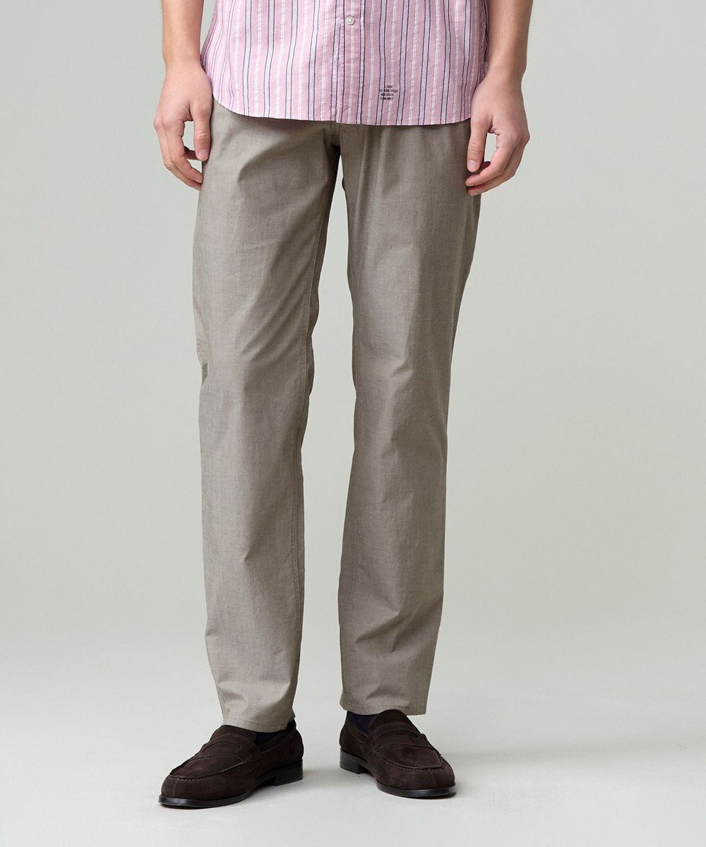 【ジェイ プレス/J.PRESS / MEN】の【ストレッチ】シャンブレーストレッチツイル パンツ インテリア・キッズ・メンズ・レディースファッション・服の通販 founy(ファニー) 　ファッション　Fashion　メンズファッション　Fashion for Men　ボトムス　Bottoms　シャンブレー　Chambray, Denim-Like Fabric　ジャケット　Jacket, Outerwear　ストレッチ　Stretch, Stretchy Fabric　スリム　Slim, Slim Fit　チェーン　Chain, Chain Strap　ツイル　Twist, Twisted Detail　パッチ　Patch, Appliqué　ペーパー　Paper, Kraft Paper　ポケット　Pocket, Pocket Detail　A/W・秋冬　Autumn/Winter　S/S・春夏　SS, Spring/Summer, Warm Season　夏　Summer　カーキ系|ID: prp329100004555628 ipo3291000000032649776