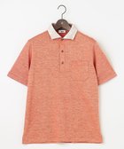 【ジョセフ アブード/JOSEPH ABBOUD / MEN】の【吸水速乾】リネンハニカム ポロシャツ(リーフ柄) オレンジ系|ID: prp329100004555629 ipo3291000000032675023