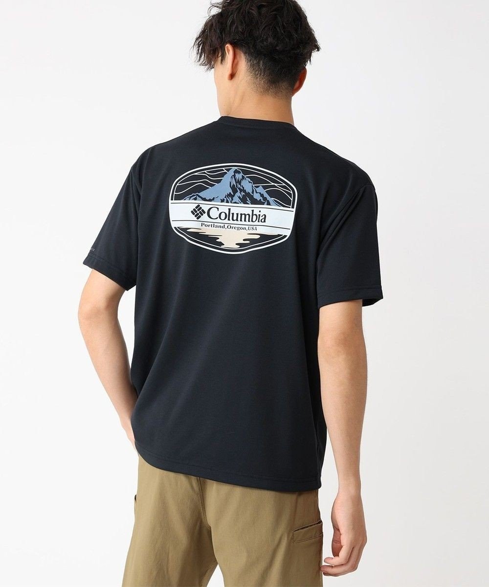 【コロンビア/Columbia / MEN】のColumbia/ サンライズストレイトオムニフリーズゼログラフィックショートスリーブTシャツ /コロンビア インテリア・キッズ・メンズ・レディースファッション・服の通販 founy(ファニー) 　ファッション　Fashion　メンズファッション　MEN　トップス・カットソー　Tops/Tshirt/Men　シャツ　Shirts　カットソー　Cut And Sew　グラフィック　Graphic　サークル　Circle　プリント　Print　半袖　Short Sleeve　A/W・秋冬　Aw・Autumn/Winter・Fw・Fall-Winter　S/S・春夏　Ss・Spring/Summer　おすすめ　Recommend　夏　Summer　Black|ID: prp329100004555637 ipo3291000000032258159