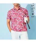【23区 ゴルフ/23区GOLF / MEN】の【MEN】【接触冷感・UVケア・吸水速乾】ブーゲンビリア柄 ポロシャツ ピンク系5|ID: prp329100004555638 ipo3291000000032695388