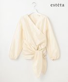 【23区/NIJYUSANKU】の【エステータ】シルク混タフタ カシュクールブラウス 人気、トレンドファッション・服の通販 founy(ファニー) ファッション Fashion レディースファッション WOMEN トップス・カットソー Tops/Tshirt シャツ/ブラウス Shirts/Blouses エレガント 上品 Elegant 春 Spring シルク Silk タフタ Taffeta リボン Ribbon S/S・春夏 Ss・Spring/Summer 夏 Summer thumbnail アイボリー系|ID: prp329100004555644 ipo3291000000032197605
