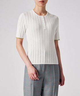 【ポール スミス/Paul Smith】の【洗える】リブアイレット 半袖ニット 人気、トレンドファッション・服の通販 founy(ファニー) ファッション Fashion レディースファッション WOMEN トップス・カットソー Tops/Tshirt ニット Knit Tops おすすめ Recommend アイレット Eyelet ジャケット Jacket セーター Sweater エレガント 上品 Elegant 半袖 Short Sleeve 夏 Summer 春 Spring S/S・春夏 Ss・Spring/Summer 洗える Washable A/W・秋冬 Aw・Autumn/Winter・Fw・Fall-Winter |ID:prp329100004555662