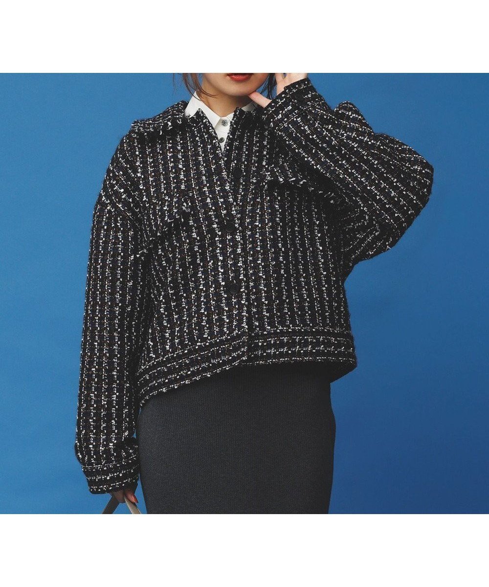 【ハッシュニュアンス/#Newans】のツイードブルゾン 人気、トレンドファッション・服の通販 founy(ファニー) 　ファッション　Fashion　レディースファッション　Fashion for Women　アウター　Coat / Outerwear Collection　レディースジャケット・軽アウター　Jackets　ブルゾンジャケット・スポーティアウター　Blouson Jackets　ジャケット　Jacket, Outerwear　ツイード　Twill, Twill Weave　ハンド　Hand, Handmade　ブルゾン　Blouson, Bomber Jacket　秋　Autumn　 other-1|ID: prp329100004555665 ipo3291000000035843331