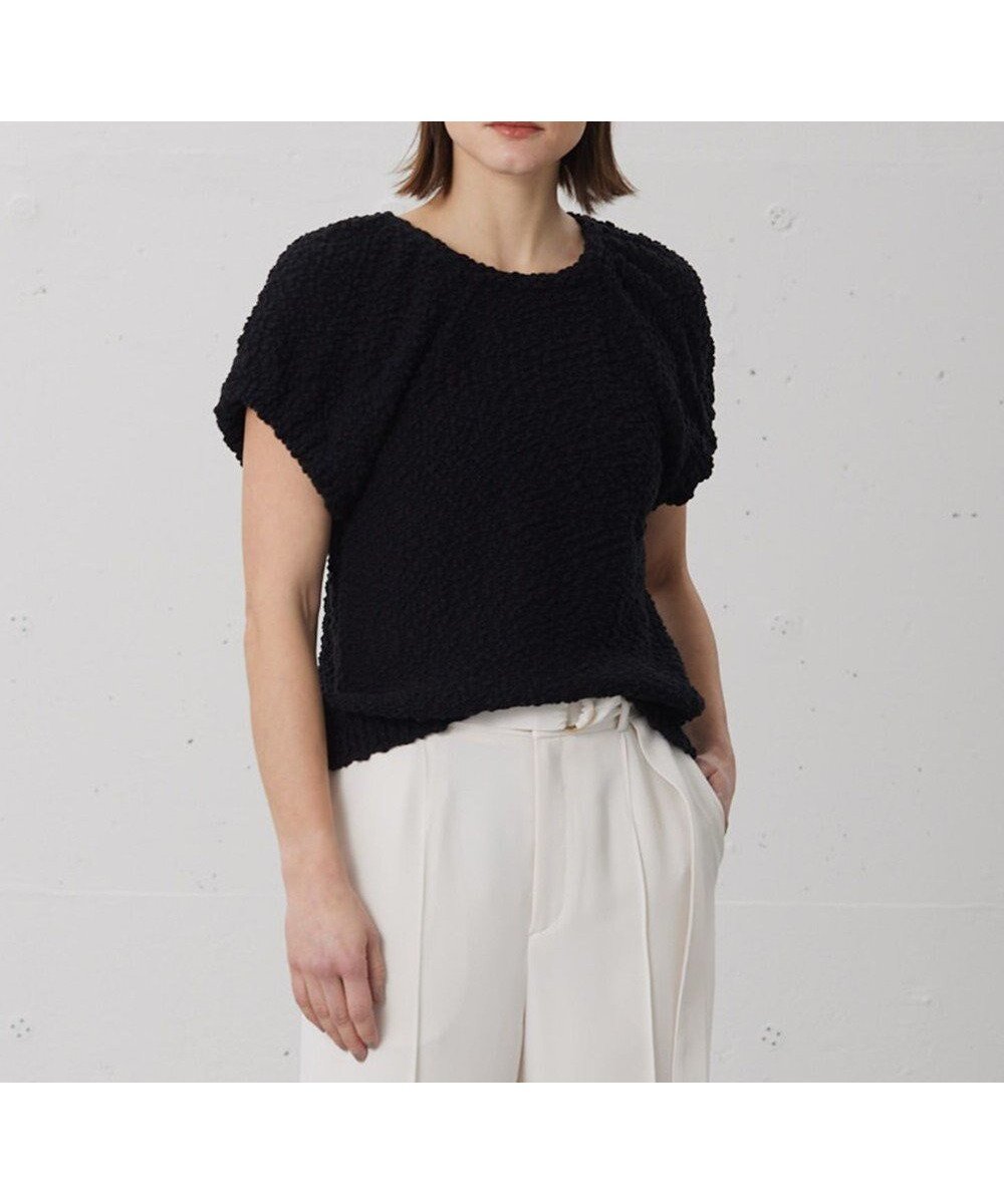 【ベイジ,/BEIGE,】の【CLUEL 6月号掲載】BLANCHE / ニットトップス インテリア・キッズ・メンズ・レディースファッション・服の通販 founy(ファニー) 　雑誌掲載アイテム　Magazine Items　ファッション雑誌　Fashion Magazines　クルーエル　CLUEL　ファッション　Fashion　レディースファッション　WOMEN　トップス・カットソー　Tops/Tshirt　ニット　Knit Tops　エアリー　Airy　春　Spring　ギャザー　Gather　今季　This Season　セーター　Sweater　雑誌　Magazine　ツイード　Tweed　トレンド　Trend　フェミニン　Feminine　フォルム　Form　6月号　June Issue　ワイド　Wide　S/S・春夏　Ss・Spring/Summer　おすすめ　Recommend　夏　Summer　エレガント 上品　Elegant　ビジネス 仕事 通勤　Business　Black|ID: prp329100004555668 ipo3291000000032197890