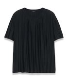 【ジョゼフ/JOSEPH】の【洗える】プリーテッドジャージー ラウンドネックTシャツ 人気、トレンドファッション・服の通販 founy(ファニー) ファッション Fashion レディースファッション Fashion for Women トップス・カットソー Cut & Sew Tops シャツ・ブラウス・オフィスカジュアル Elegant Blouses & Button-Ups ロングTシャツ・Tシャツ Longline T-Shirts & Tees カットソー・ベーシックTシャツ Cut-and-Sewn Tops / Stretch Tees & Basics エレガント 上品 Elegant カットソー Cut and Sewn Top ラウンド Round, Round Neck 半袖 Short Sleeve, Half Sleeve 洗える Machine Washable A/W・秋冬 Autumn/Winter thumbnail Black|ID: prp329100004555669 ipo3291000000033683790