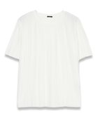 【ジョゼフ/JOSEPH】の【洗える】プリーテッドジャージー ラウンドネックTシャツ 人気、トレンドファッション・服の通販 founy(ファニー) ファッション Fashion レディースファッション Fashion for Women トップス・カットソー Cut & Sew Tops シャツ・ブラウス・オフィスカジュアル Elegant Blouses & Button-Ups ロングTシャツ・Tシャツ Longline T-Shirts & Tees カットソー・ベーシックTシャツ Cut-and-Sewn Tops / Stretch Tees & Basics エレガント 上品 Elegant カットソー Cut and Sewn Top ラウンド Round, Round Neck 半袖 Short Sleeve, Half Sleeve 洗える Machine Washable A/W・秋冬 Autumn/Winter thumbnail Ivory|ID: prp329100004555669 ipo3291000000033683791