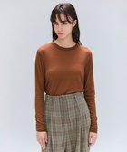 【ベイジ,/BEIGE,】の【洗える】SORE / シアーコットンクルーネックカットソー Brown|ID: prp329100004555698 ipo3291000000033685901