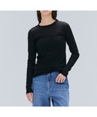 【ベイジ,/BEIGE,】の【洗える】SORE / シアーコットンクルーネックカットソー Black|ID: prp329100004555698 ipo3291000000033685902