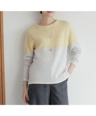 【ジェイ プレス/J.PRESS】の【WEB限定カラーあり・洗える】CAT ボートネック ブロッキング ニット 【WEB限定】イエローボーダー系|ID: prp329100004555707 ipo3291000000032651694