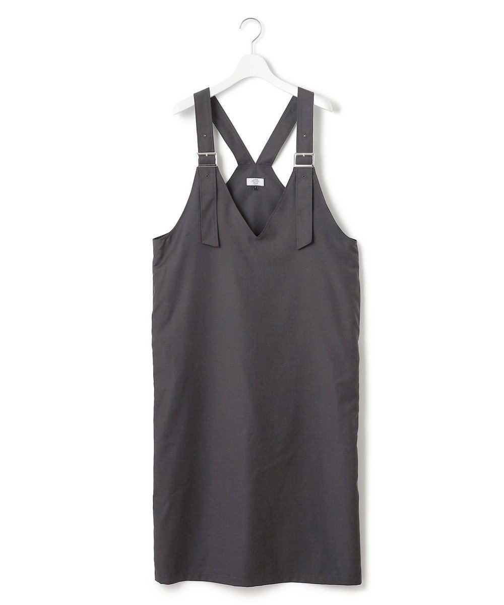 【ジェイプレスヨークストリート/J.PRESS YORK STREET】の【WOMEN】ジャンバースカート インテリア・キッズ・メンズ・レディースファッション・服の通販 founy(ファニー) 　ファッション　Fashion　レディースファッション　Ladies' Fashion Online　スカート　Skirt　インナー　Inner　ストレート　Straight　スリット　Slit　ツイル　Twill　ドレープ　Drape　プリント　Print　無地　Plain Color　秋　Autumn/Fall　A/W・秋冬　Aw・Autumn/Winter・Fw・Fall-Winter　グレー系|ID: prp329100004555716 ipo3291000000032557834