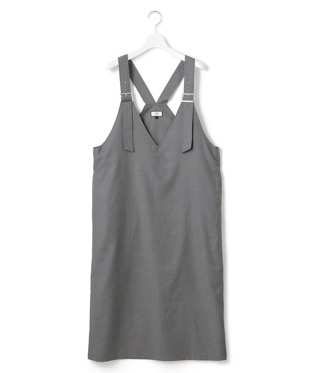 【ジェイプレスヨークストリート/J.PRESS YORK STREET】の【WOMEN】ジャンバースカート インテリア・キッズ・メンズ・レディースファッション・服の通販 founy(ファニー) ファッション Fashion レディースファッション Fashion for Women スカート Skirts インナー Innerwear ストレート Straight, Straight Cut スリット Slit, Slit Detail ツイル Twist, Twisted Detail ドレープ Drape, Draping Fabric プリント Print, Printed Pattern 無地 Plain, Solid Color 秋 Autumn A/W・秋冬 Autumn/Winter ライトグレー系|ID: prp329100004555716 ipo3291000000033669509