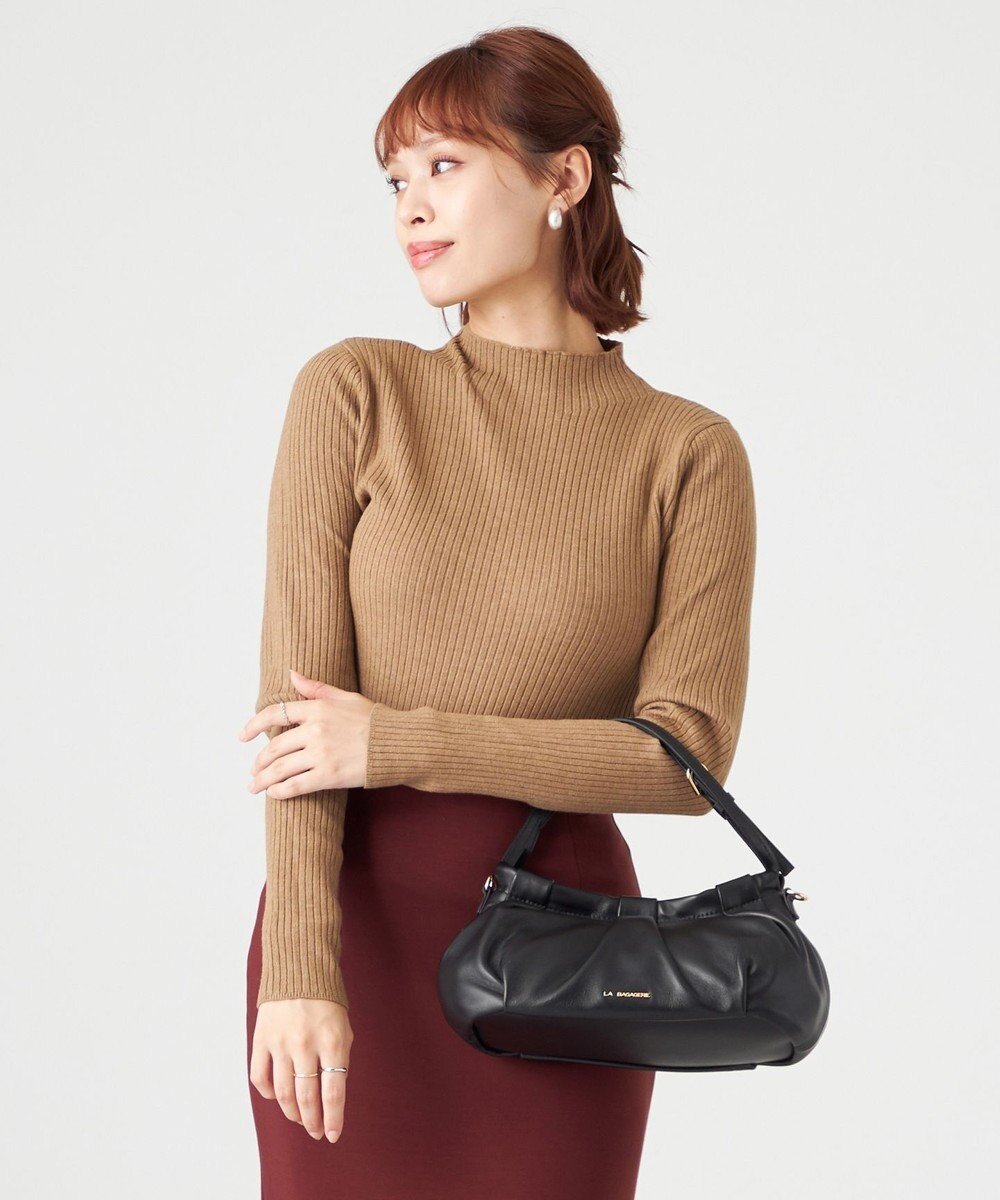 【ラ バガジェリー/LA BAGAGERIE】のシープレザー ギャザーミニバッグ 人気、トレンドファッション・服の通販 founy(ファニー) 　ファッション　Fashion　レディースファッション　Ladies' Fashion Online　バッグ　Bag　なめらか　Smooth　ギャザー　Gather　スマート　Smart　ハンドバッグ　Handbag　ポケット　Pocket　 other-1|ID: prp329100004555729 ipo3291000000032659337
