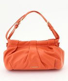 【ラ バガジェリー/LA BAGAGERIE】のシープレザー ギャザーミニバッグ オレンジ|ID: prp329100004555729 ipo3291000000033669160