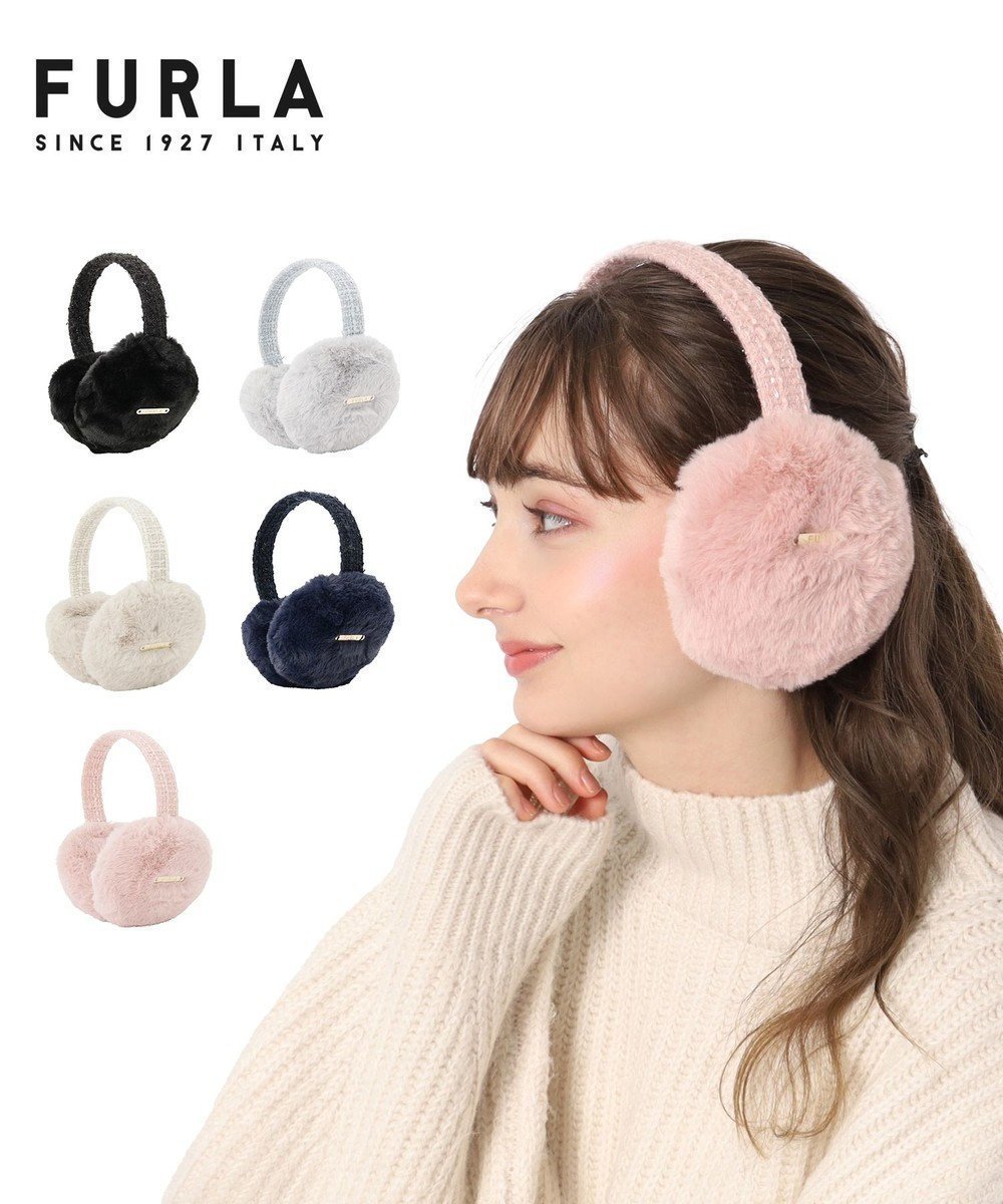 【ムーンバット/MOONBAT】のFURLA フェイクファーイヤマフ ツイードアーム インテリア・キッズ・メンズ・レディースファッション・服の通販 founy(ファニー) 　ファッション　Fashion　レディースファッション　Fashion for Women　イタリア　Italy　エレガント 上品　Elegant　コレクション　Collection, Seasonal Line　コンビ　Combo, Combination Style　ツイード　Twill, Twill Weave　パターン　Pattern, Design Print　フェイクファー　Faux Fur, Imitation Fur　再入荷　Restock / Back in Stock　A/W・秋冬　Autumn/Winter　ピンク|ID: prp329100004555746 ipo3291000000033293154