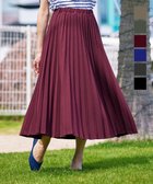【ティアクラッセ/Tiaclasse】の【ウエストゴム・洗える】カットソーアコーディオンプリーツスカート ボルドー|ID: prp329100004555794 ipo3291000000032774999