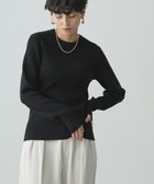 【アメリカンホリック/AMERICAN HOLIC】のバイパチクルーネックリブニットプルオーバー 人気、トレンドファッション・服の通販 founy(ファニー) ファッション Fashion レディースファッション Fashion for Women トップス・カットソー Cut & Sew Tops ニット Knit Tops & Sweaters カジュアルプルオーバー・ニットトップス Pullovers & Knit Tops / Casual Pullovers おすすめ Recommended / Our Picks セーター Sweater, Knitwear フォルム Silhouette, Form ベーシック Basic, Essential ボトム Bottoms, Lower Wear 人気 Popular, Best Seller A/W・秋冬 Autumn/Winter thumbnail Black|ID: prp329100004555840 ipo3291000000033249464