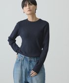 【アメリカンホリック/AMERICAN HOLIC】のバイパチクルーネックリブニットプルオーバー 人気、トレンドファッション・服の通販 founy(ファニー) ファッション Fashion レディースファッション Fashion for Women トップス・カットソー Cut & Sew Tops ニット Knit Tops & Sweaters カジュアルプルオーバー・ニットトップス Pullovers & Knit Tops / Casual Pullovers おすすめ Recommended / Our Picks セーター Sweater, Knitwear フォルム Silhouette, Form ベーシック Basic, Essential ボトム Bottoms, Lower Wear 人気 Popular, Best Seller A/W・秋冬 Autumn/Winter thumbnail Navy|ID: prp329100004555840 ipo3291000000033249468