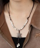 【ウィゴー/WEGO】のLバタフライビーズネックレス 柄1|ID: prp329100004555903 ipo3291000000034310521