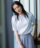 【エニィ スィス/any SiS】の【洗える】フリルネックスタンド ブラウス ブルーストライプ|ID: prp329100004555924 ipo3291000000034295457