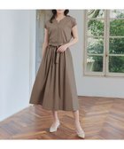 【ティアクラッセ/Tiaclasse】の【トップス スカートセット・洗える】ストレッチタフタセットアップ モカ|ID: prp329100004555926 ipo3291000000032200168