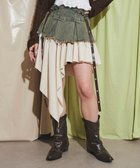 【ウィゴー/WEGO】のイレギュラーヘムデニムスカパン デニム中濃色|ID: prp329100004555929 ipo3291000000032200181