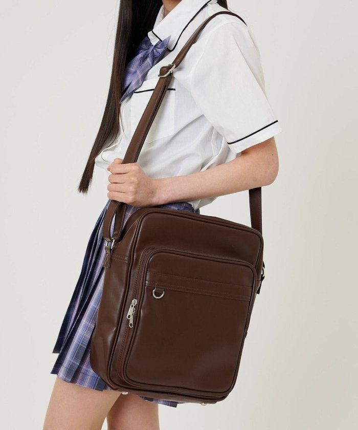 【ウィゴー/WEGO】の【SCHOOLITEM】PUスクールショルダーバッグ インテリア・キッズ・メンズ・レディースファッション・服の通販 founy(ファニー) https://founy.com/ ファッション Fashion レディースファッション WOMEN バッグ Bag キーホルダー Key Ring ショルダー Shoulder スマホ Smartphone フロント Front 人気 Popularity |ID: prp329100004555936 ipo3291000000032200205