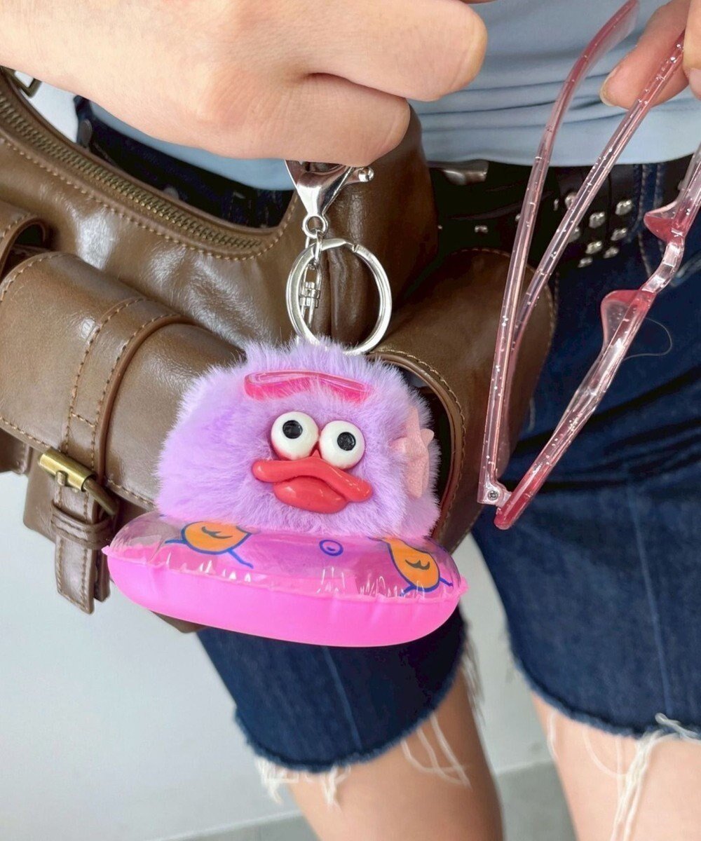 【ウィゴー/WEGO】のぷかぷかモンスターぬいぐるみキーホルダー インテリア・キッズ・メンズ・レディースファッション・服の通販 founy(ファニー) 　ファッション　Fashion　レディースファッション　WOMEN　財布　Wallets　キーホルダー　Key Ring　サマー　Summer　スマホ　Smartphone　チャーム　Charm　再入荷　Restock/Back In Stock/Re Arrival　財布　Wallet　パープル|ID: prp329100004555939 ipo3291000000032200230