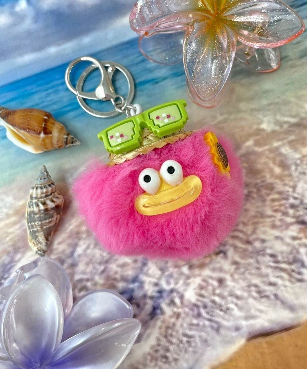 【ウィゴー/WEGO】のサマバケ麦わらモンスターぬいぐるみキーホルダー インテリア・キッズ・メンズ・レディースファッション・服の通販 founy(ファニー) 　ファッション　Fashion　レディースファッション　WOMEN　財布　Wallets　キーホルダー　Key Ring　サマー　Summer　サングラス　Sunglasses　スマホ　Smartphone　チャーム　Charm　財布　Wallet　ピンク|ID: prp329100004555941 ipo3291000000032200252