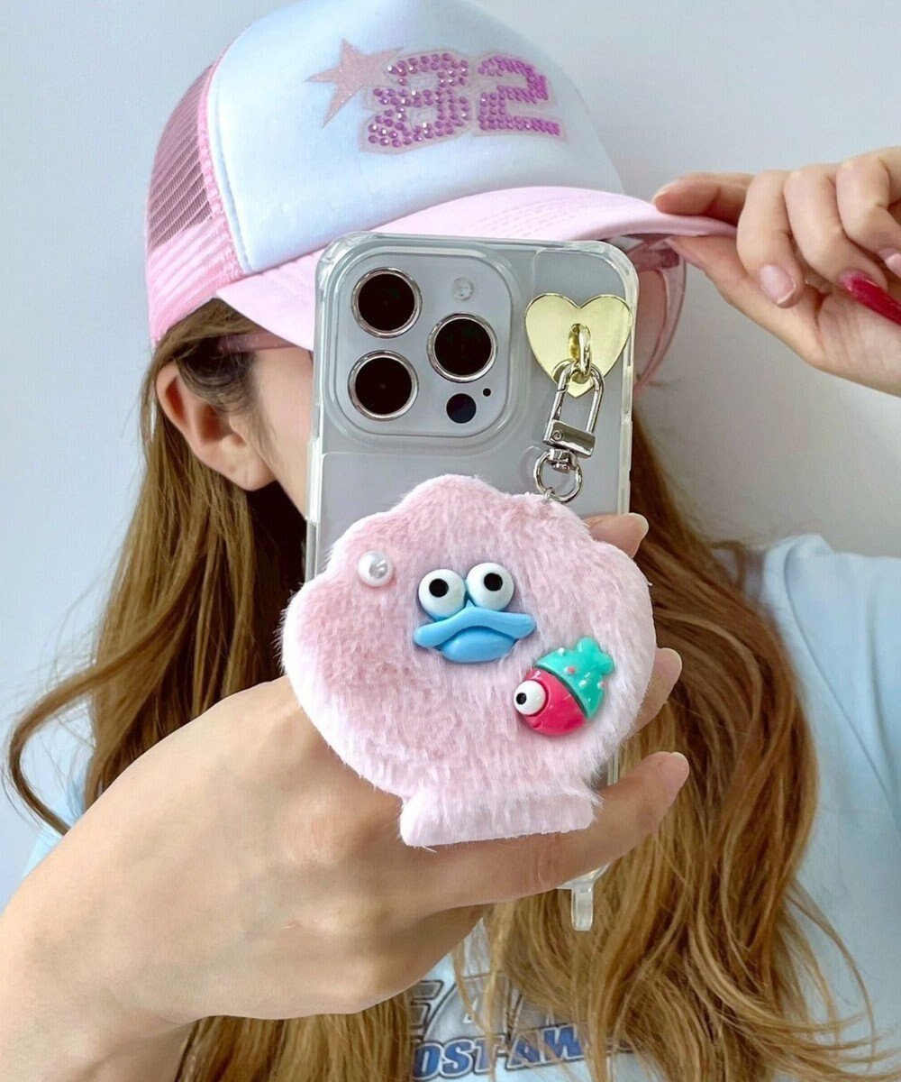 【ウィゴー/WEGO】のミニフレッシュシェルモンスターぬいぐるみキーホルダー インテリア・キッズ・メンズ・レディースファッション・服の通販 founy(ファニー) 　ファッション　Fashion　レディースファッション　WOMEN　財布　Wallets　キーホルダー　Key Ring　サマー　Summer　スマホ　Smartphone　財布　Wallet　ピンク|ID: prp329100004555944 ipo3291000000032200272