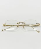 【ウィゴー/WEGO】の【ユニセックス着用ITEM】リムレスアイウェア ゴールド|ID: prp329100004555966 ipo3291000000032200392