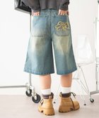 【ウィゴー/WEGO】のロゴスタッズハーフパンツ デニム中濃加工色|ID: prp329100004555975 ipo3291000000032200459