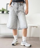 【ウィゴー/WEGO】のロゴスタッズハーフパンツ グレー|ID: prp329100004555975 ipo3291000000032200461