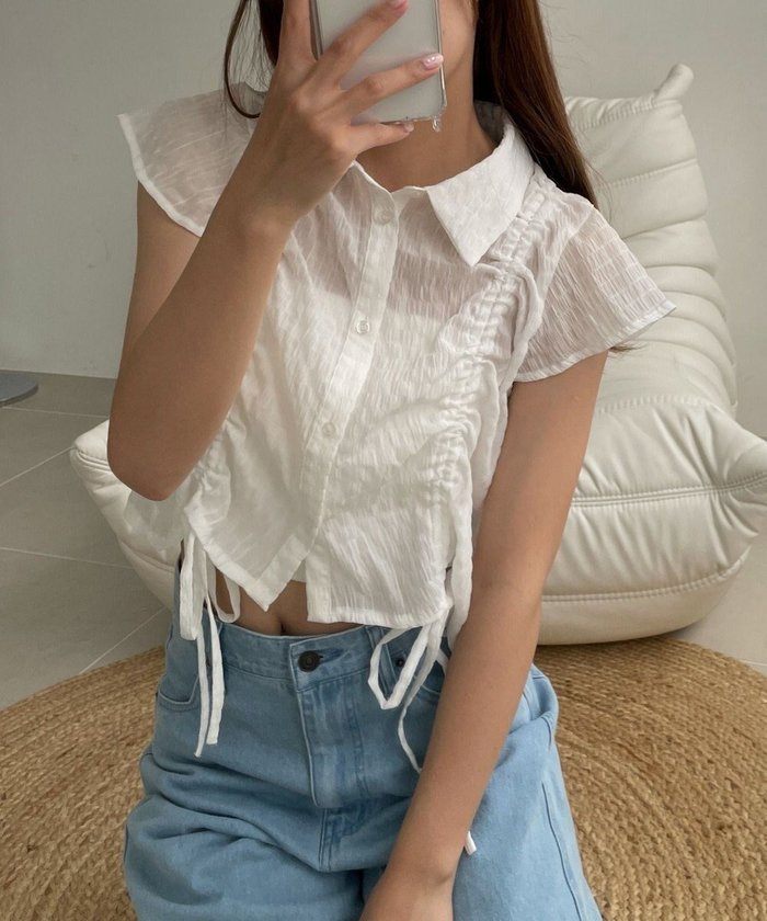 【ウィゴー/WEGO】のシアードロストシャツ インテリア・キッズ・メンズ・レディースファッション・服の通販 founy(ファニー) https://founy.com/ ファッション Fashion レディースファッション WOMEN トップス・カットソー Tops/Tshirt シャツ/ブラウス Shirts/Blouses 春 Spring 秋 Autumn/Fall ガーリー Girly キャミ Cami ギャザー Gather シアー Sheer ショート Short スマホ Smartphone スリーブ Sleeve タンク Tank デニム Denim トレンド Trend フェミニン Feminine フレンチ French 冬 Winter S/S・春夏 Ss・Spring/Summer 夏 Summer |ID: prp329100004555979 ipo3291000000032200492