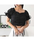 【ウィゴー/WEGO】の2WAYドロストブラウス ブラック|ID: prp329100004555982 ipo3291000000032200527