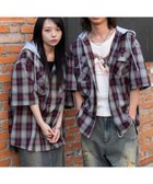 【ウィゴー/WEGO】の【ユニセックス着用ITEM/MLサイズ展開】オンブレチェックフードシャツ(SS) レッドチェック1|ID: prp329100004556006 ipo3291000000032200680