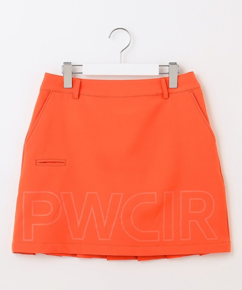 【ピーダブリュサーキュラス/PW CIRCULUS】の【WOMEN】【洗える】バックプリーツ スカート 人気、トレンドファッション・服の通販 founy(ファニー) 　ファッション　Fashion　レディースファッション　Fashion for Women　スカート　Skirts　プリーツスカート / 上品フェミニンスタイル　Pleated Skirts　バッグ　Bags　オレンジ　Orange　ゴルフ　Golf　プリント　Print, Printed Pattern　プリーツ　Pleats, Pleated　夏　Summer　春　Spring　S/S・春夏　SS, Spring/Summer, Warm Season　洗える　Machine Washable　無地　Plain, Solid Color　 other-1|ID: prp329100004556029 ipo3291000000032719815